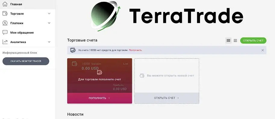 Обзор фальшивого брокера Terra Trade Обзор фальшивого брокера Terra Trade