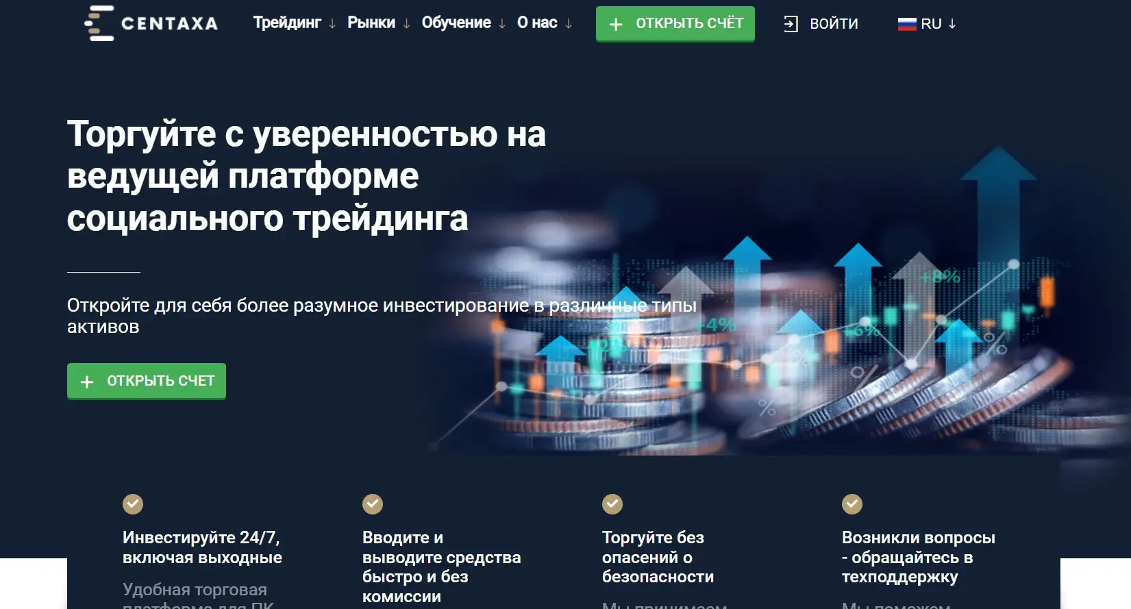 Обзор брокера Centaxa Обзор брокера Centaxa