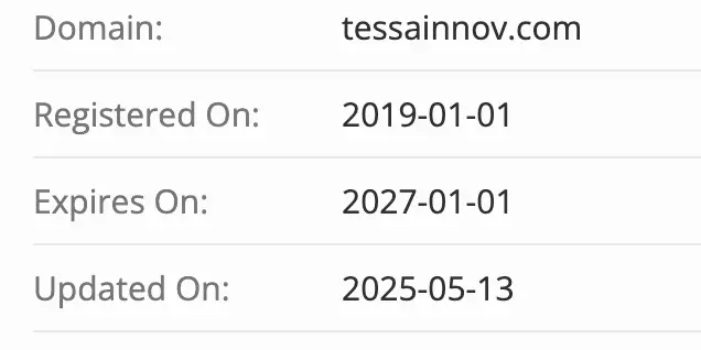 Tessainnov домен домен Tessainnov