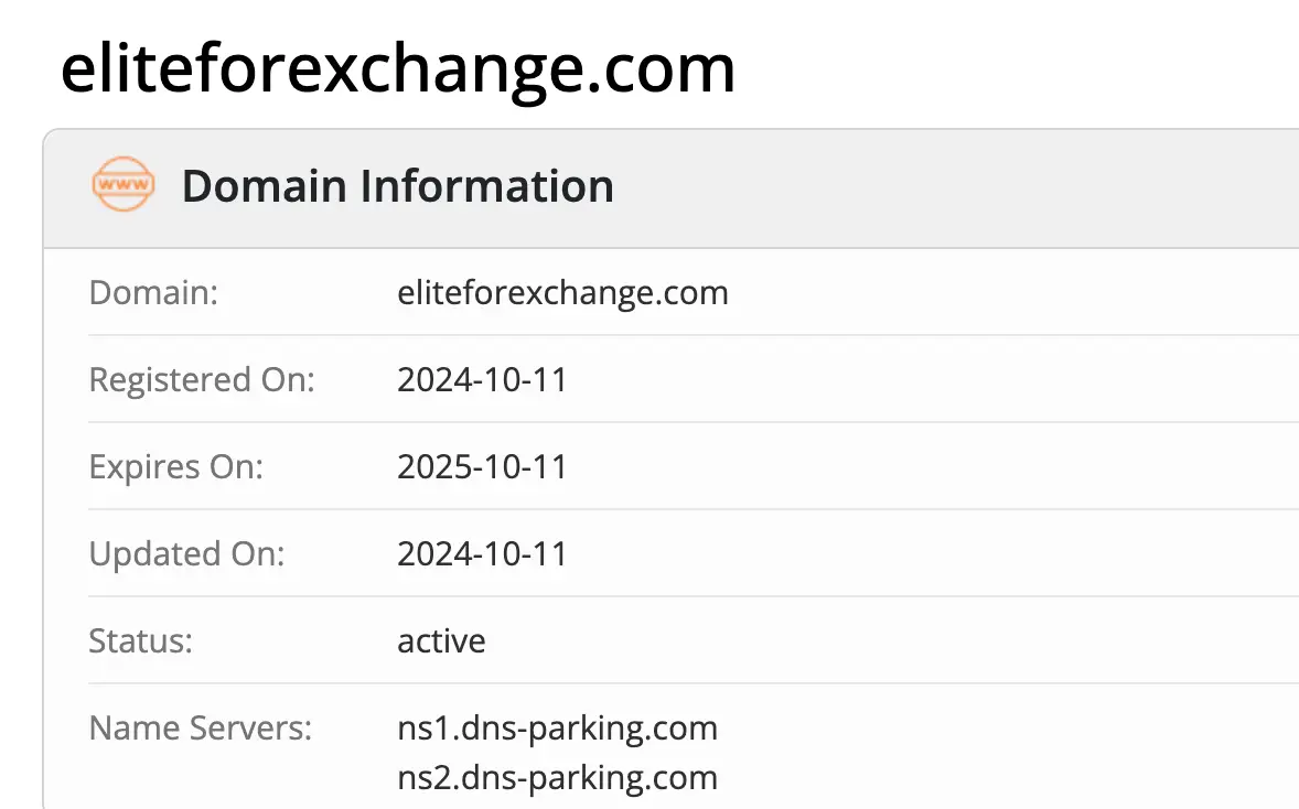 домен Eliteforexchange Eliteforexchange домен