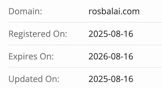 Rosbal домен домен Rosbal