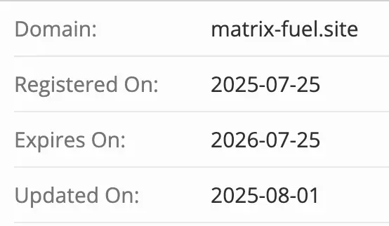 Matrix-Fuel домен домен Matrix-Fuel