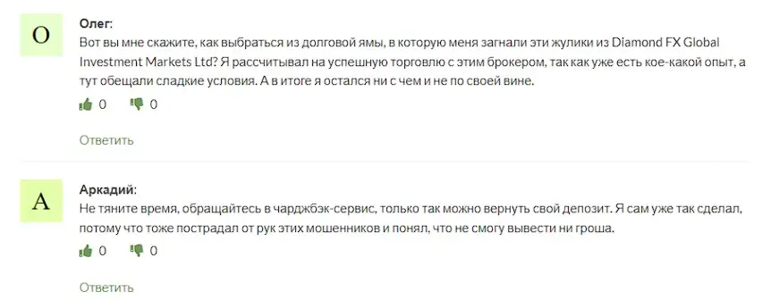 Отзывы инвесторов Отзывы инвесторов