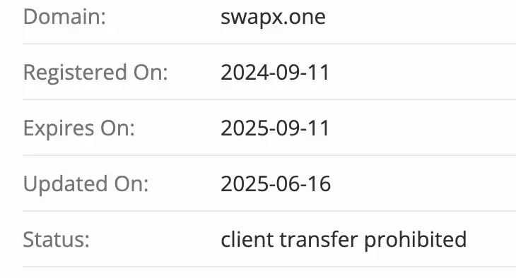 Swapx.one домен домен Swapx.one