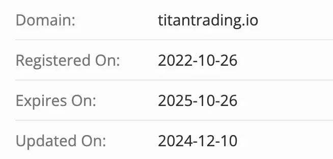 Titan Trading Platform домен домен Titan Trading Platform