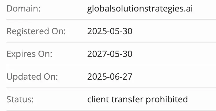 Global Solution Strategies домен домен Global Solution Strategies