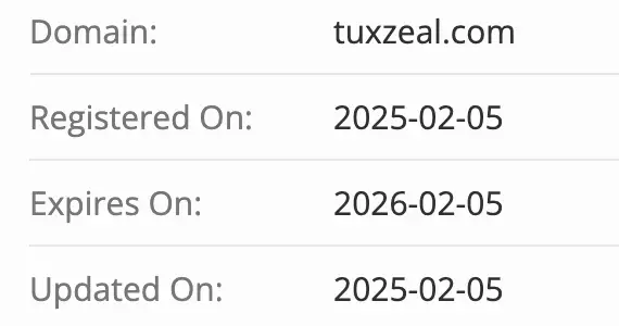 TUX / TuxZeal домен домен TUX / TuxZeal