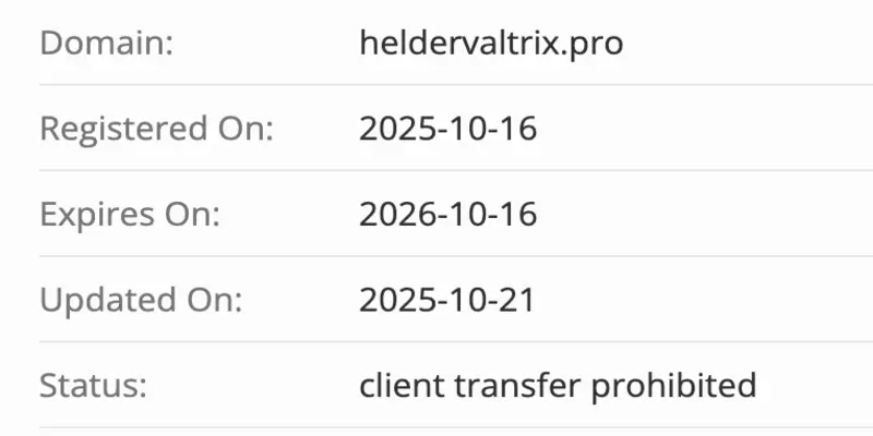 Helder Valtrix домен домен Helder Valtrix
