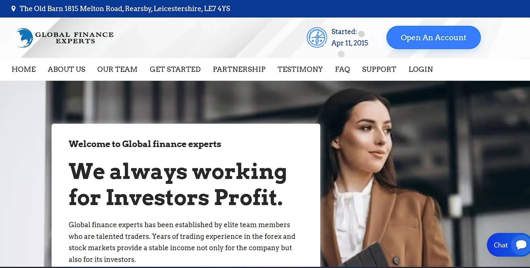 Основная информация о Global Finance Experts Основная информация о Global Finance Experts