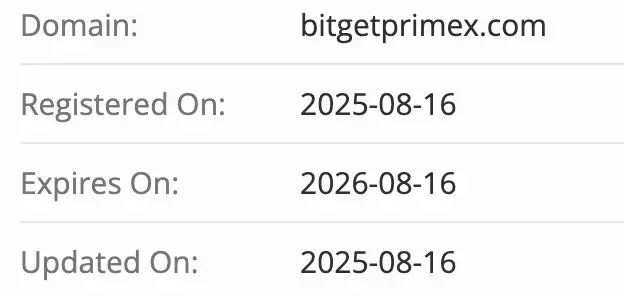 BitgetPrimeX домен домен BitgetPrimeX