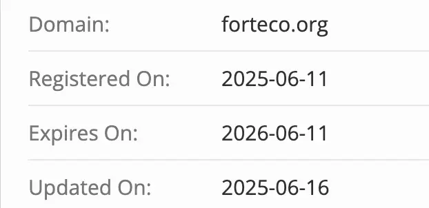Forteco домен домен Forteco