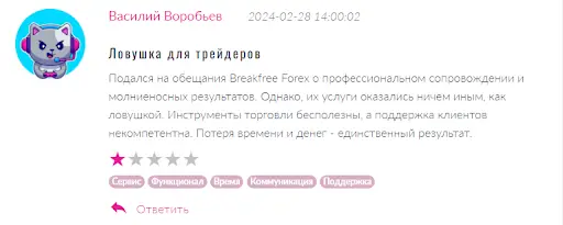 Breakfree-Forex отзывы Breakfree-Forex отзывы