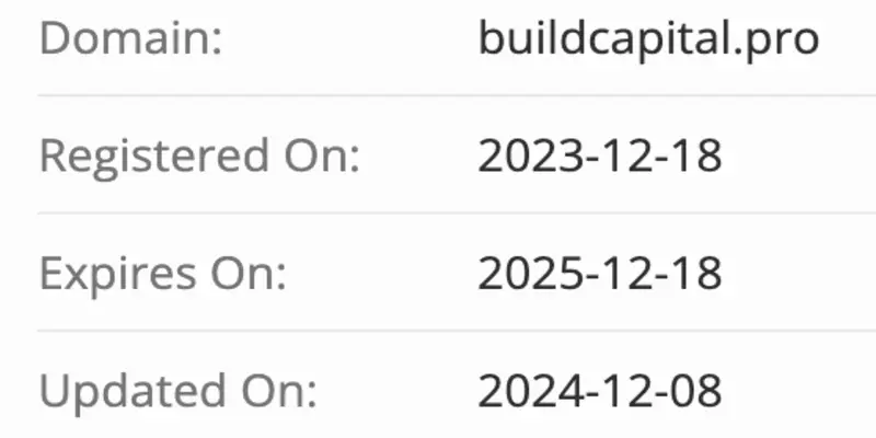 Build Capital домен домен Build Capital
