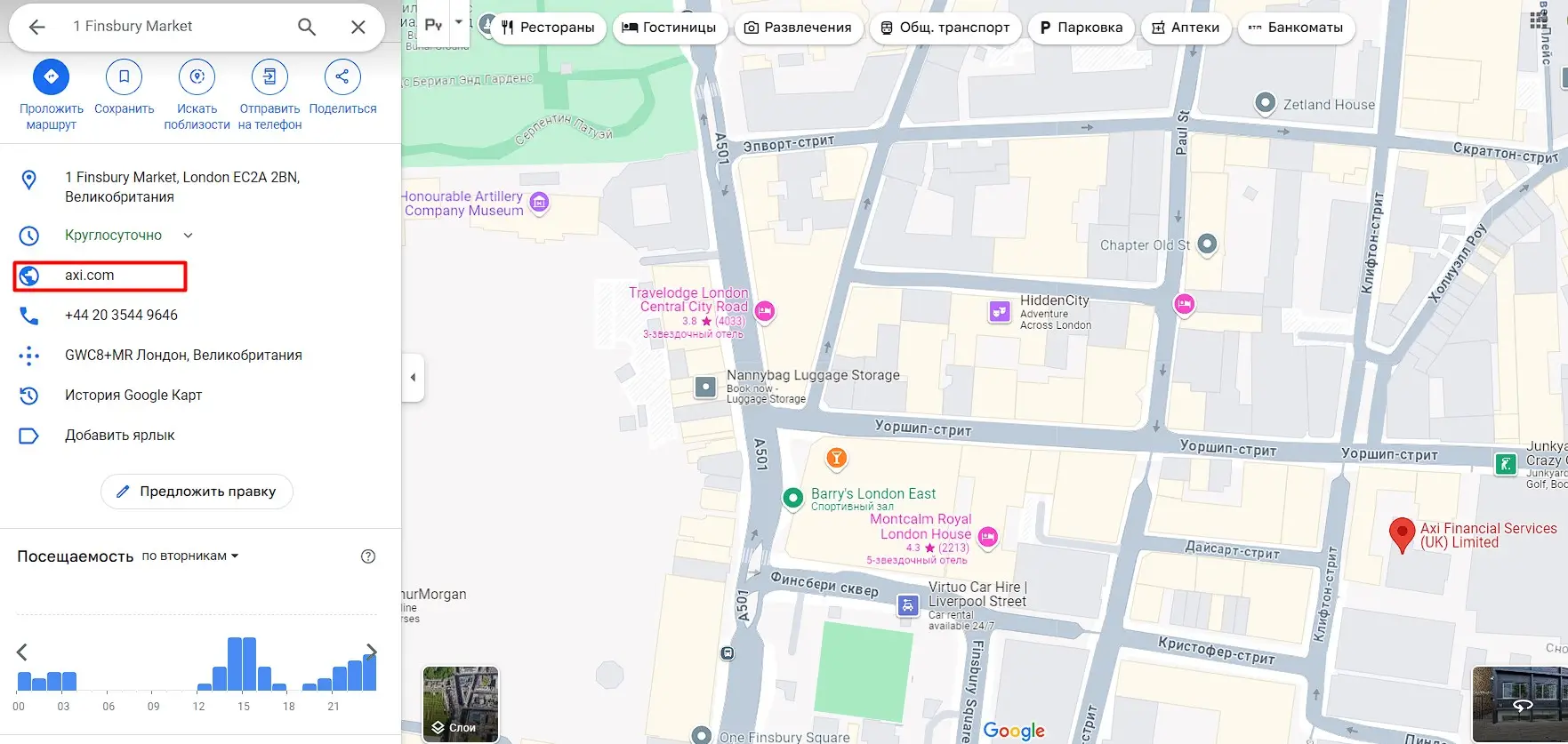 Проверка местоположения головного офиса Axi Financial Services Проверка местоположения головного офиса Axi Financial Services