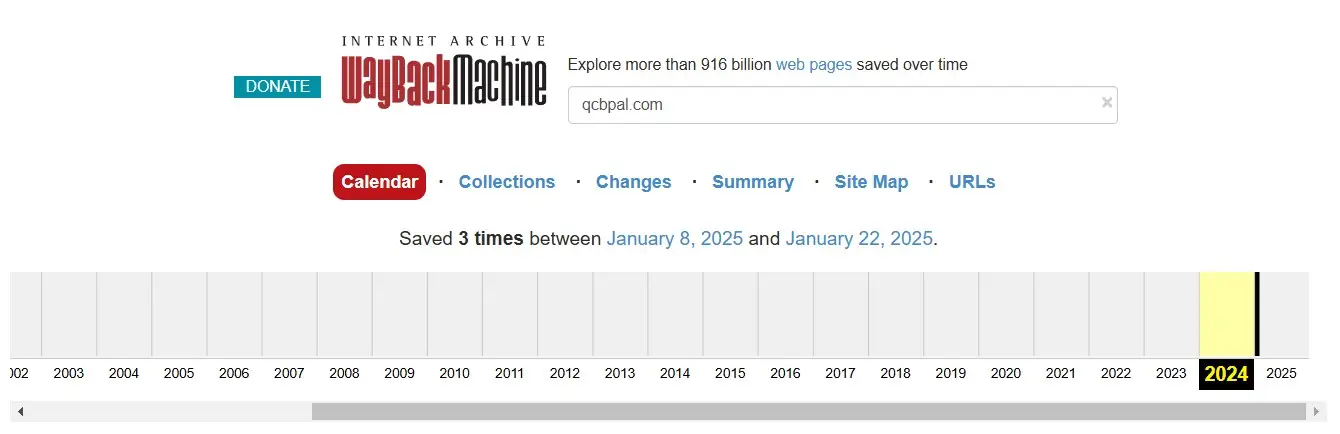 Анализ домена qcbpal.com в архиве Wayback Machine Анализ домена qcbpal.com в архиве Wayback Machine