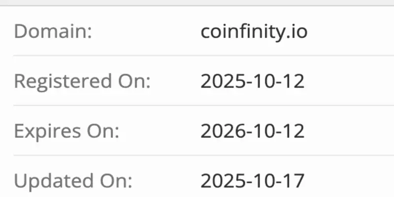 CoinFinity домен домен CoinFinity