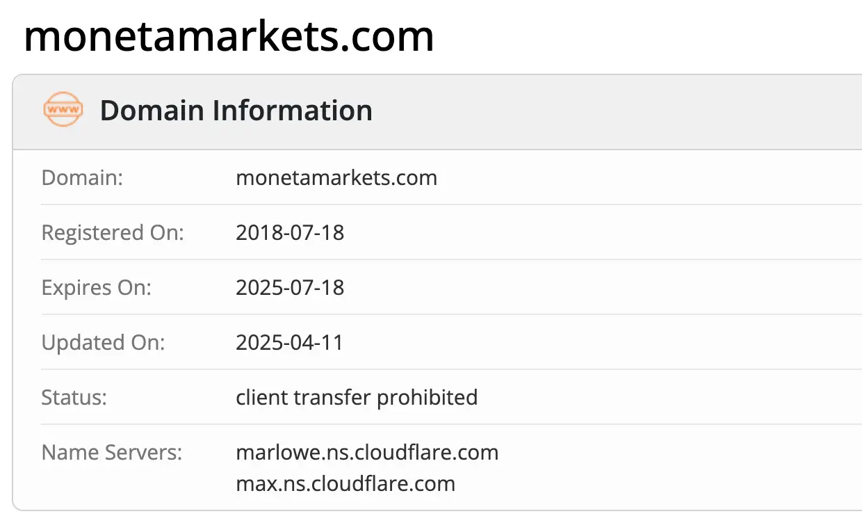 домен Moneta Markets Moneta Markets домен