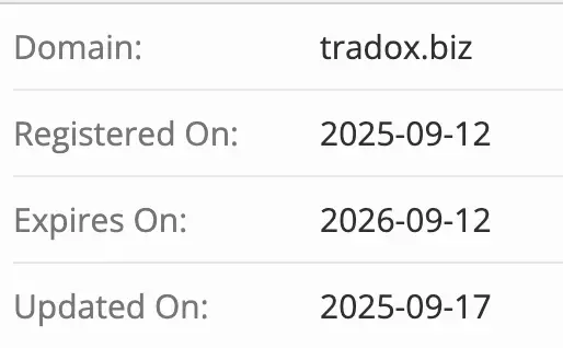Tradox домен домен Tradox