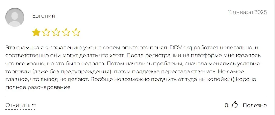 DDV erq отзыв пользователя DDV erq отзыв пользователя