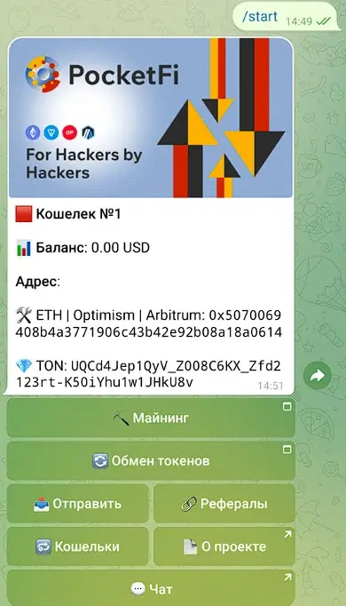 PocketFi Bot основные сведения PocketFi Bot основные сведения