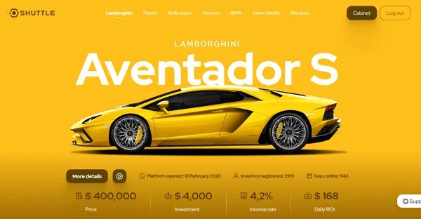 Обзор инвестиционого проекта Shuttle Rent Обзор инвестиционого проекта Shuttle Rent
