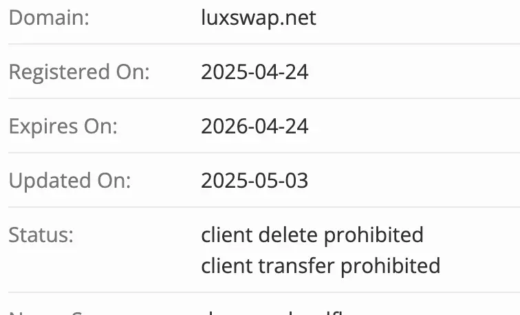 Luxswap домен домен Luxswap