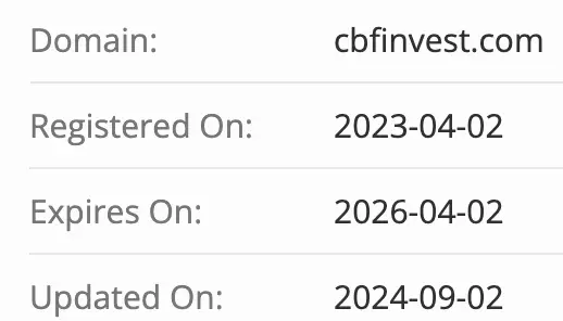 CBFInvest домен домен CBFInvest