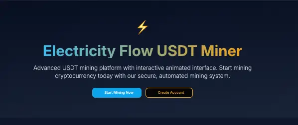 Electricity USDT Flow Miner инфо о сайте обзор на Electricity USDT Flow Miner