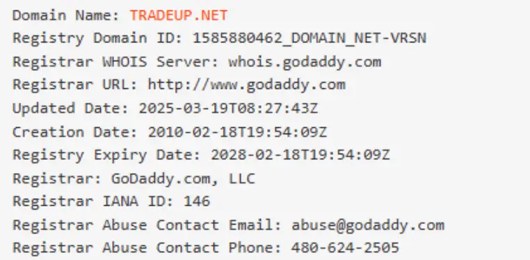 TradeUp домен домен TradeUp