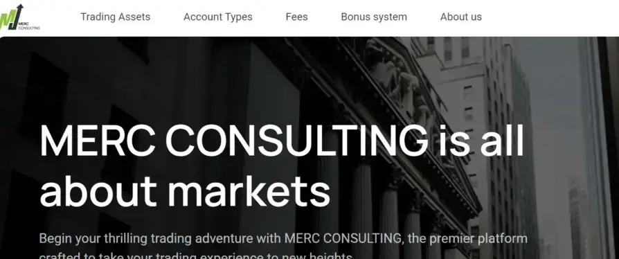 Merc Consulting сайт страница сайта Merc Consulting