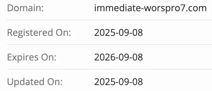 Immediate WorsPro 7.0 домен домен Immediate WorsPro 7.0