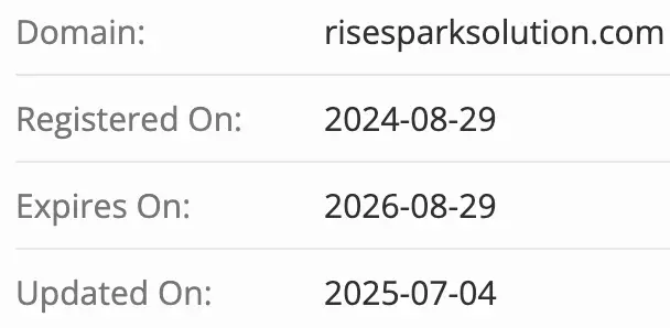 Rise Spark Solution домен домен Rise Spark Solution