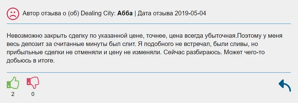 Отзыв пользователя Отзыв пользователя