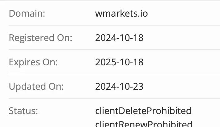 WMarkets домен домен WMarkets