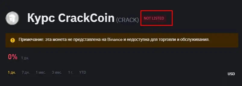 Курс монеты CRACKA Курс монеты CRACKA