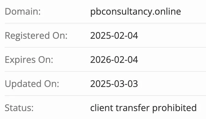 домен PB Consultancy PB Consultancy домен