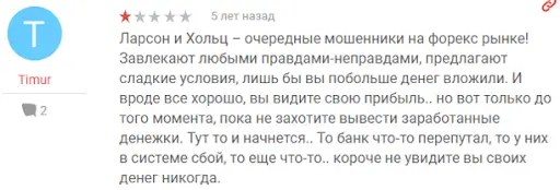 Larson&Holz IT Ltd (Ларсон Хольц АйТи Лтд) отзыв Larson&Holz IT Ltd (Ларсон Хольц АйТи Лтд) отзыв