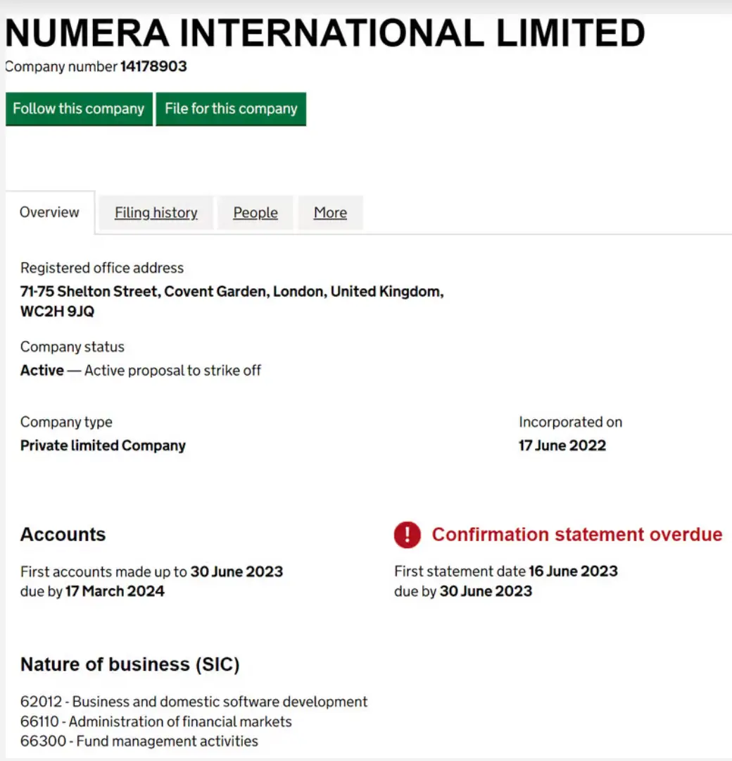 Numera International Limited лохотрон Numera International Limited мошенники