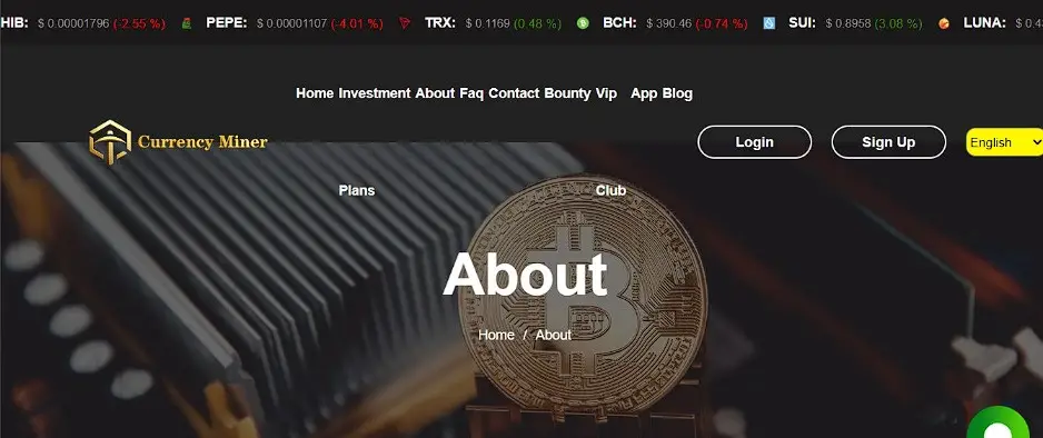 Обзор облачного майнинга Currency Miner Обзор облачного майнинга Currency Miner