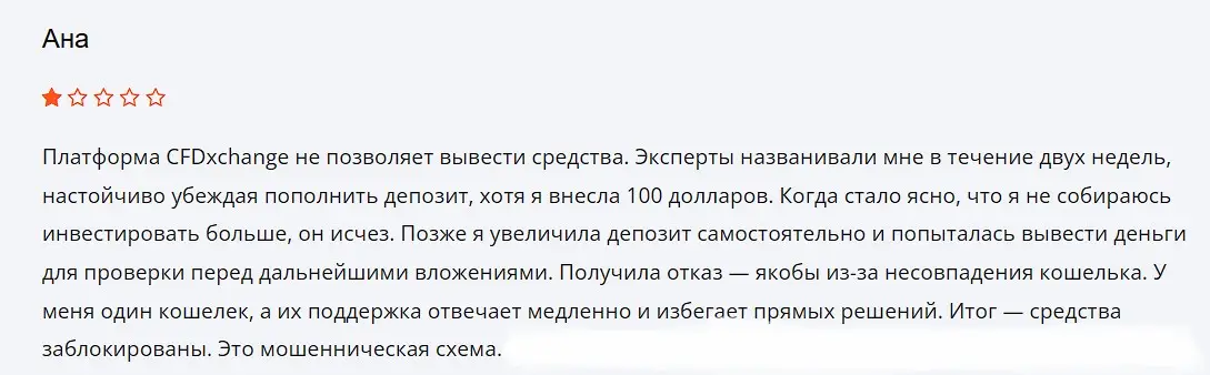CFDxchange отзыв трейдера CFDxchange отзыв трейдера