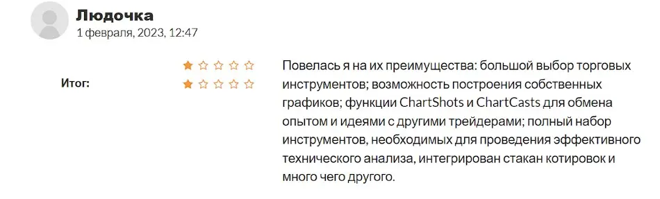 Комментарий трейдера