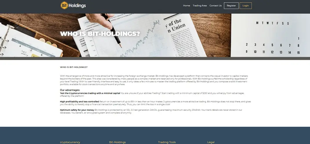 Основная информация о Bit-Holdings Основная информация о Bit-Holdings