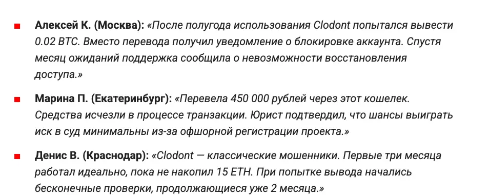Clodont отзывы клиентов отзывы о Clodont