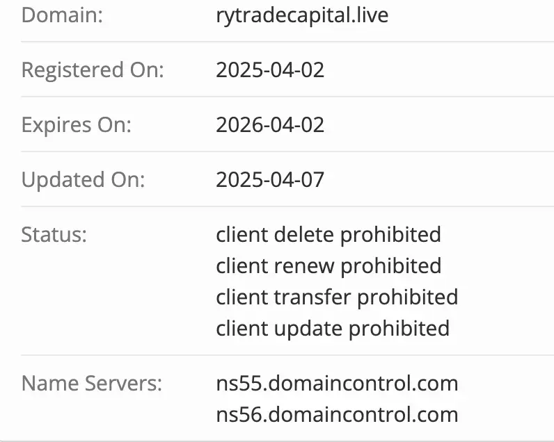 домен Rytradecapital Rytradecapital домен