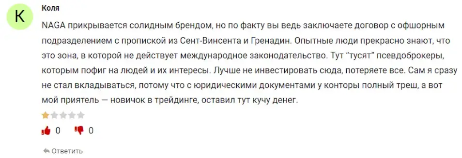 Оценка инвестора Оценка инвестора