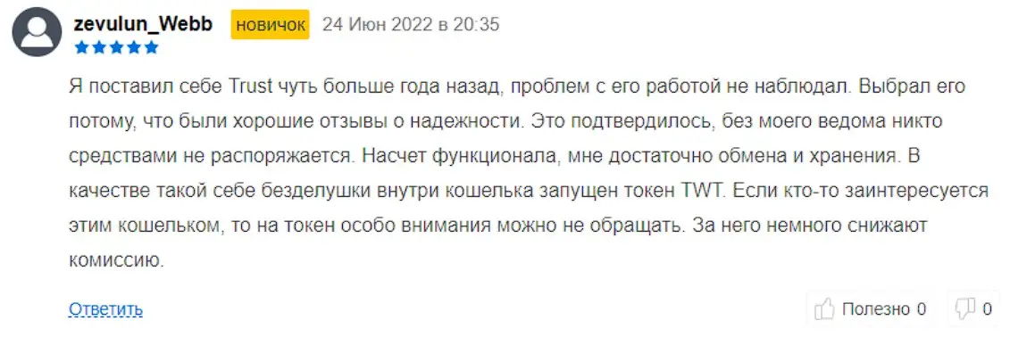 Оценка пользователя Оценка пользователя