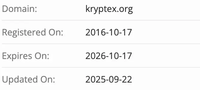 Kryptex домен домен Kryptex