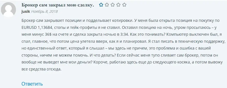 Оценка пользователя Оценка пользователя