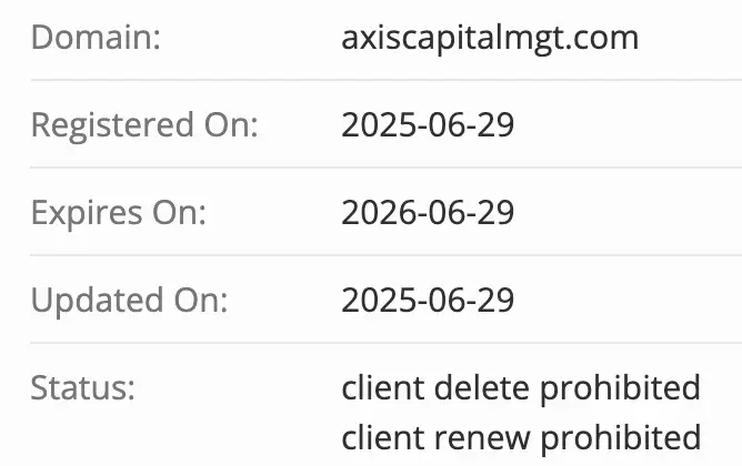 Axis Capital домен домен Axis Capital