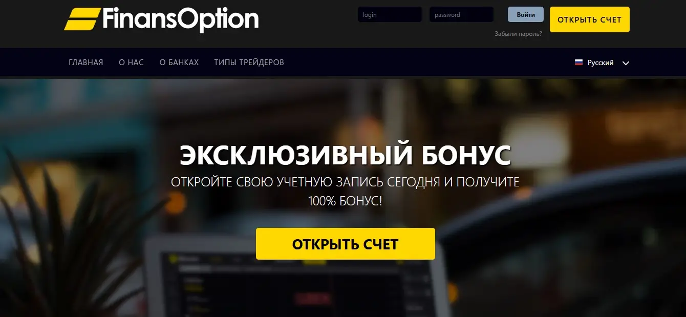 Основная информация о FinansOption Основная информация о FinansOption